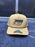 Tan 99 Hat with side embroidery