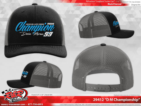 2025 Champion Snapback (black and gray)
