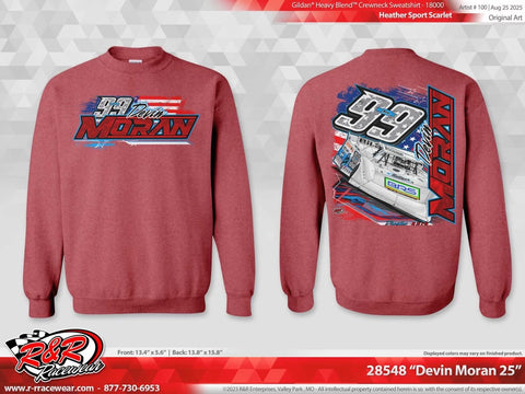 Heather Red crewneck