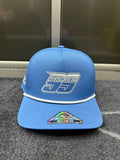 Blue 99 Hat with side embroidery