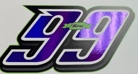 (3.5”) purple chrome 99 decal