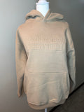 (Oversized) Embossed Tan Hoodie