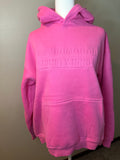 (Oversized) Embossed Pink Hoodie