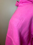 (Oversized) Embossed Pink Hoodie